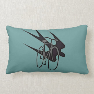 Silhouetten för fågeln för svarten för lumbarkudde