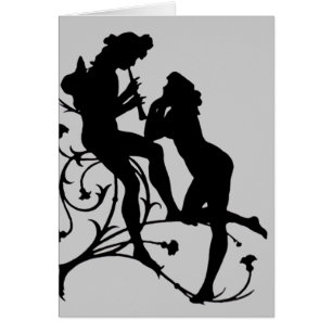 Silhouetten kopplar ihop musikälskare OBS kort