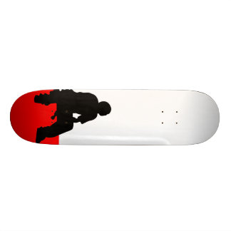 Silhouetten stiger ombord skateboard bräda 19,5 cm