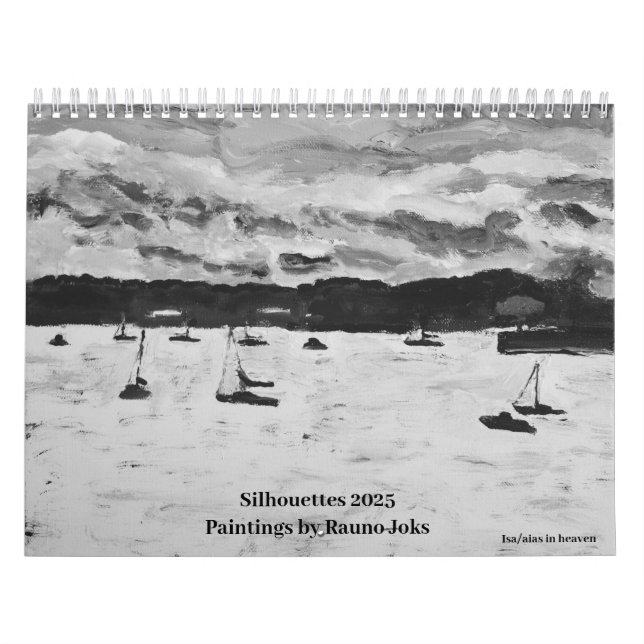 Silhouettes 2025, Paintings by Rauno JoksCalendar Kalender (Omslag)
