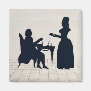 Silhouettes av Monsieur och madamen Roland Magnet