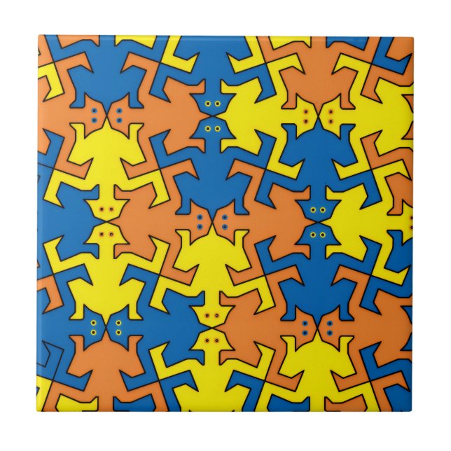 Silhouettes humanoïdes kakelplatta (Framsidan)