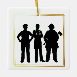 Silhouettes-julprydnaden Julgransprydnad Keramik