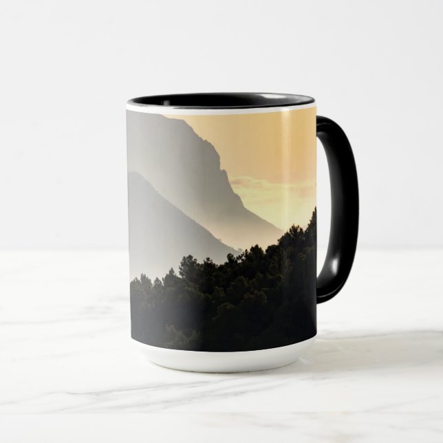 Silhouettes of Mountains Mugg (Framsida höger)