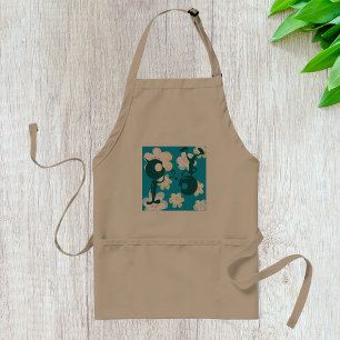 Silhouettes on Flowers Artistic Blommigt Apron Förkläde