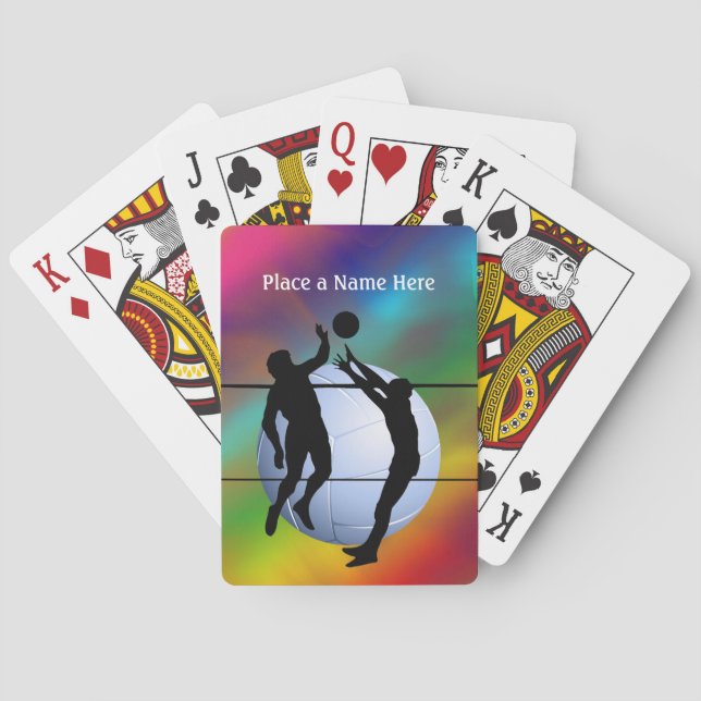 Silhouettespelare och Boll personaliserar Casinokort (Baksidan)