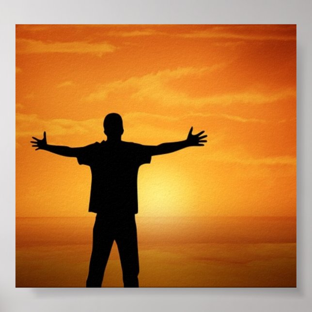 Silhueta contra o sol poster (Framsidan)