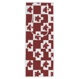 Silhueta de flores em padrão.