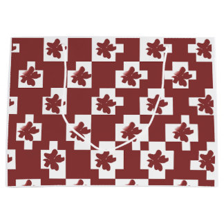 Silhueta de flores em padrão.