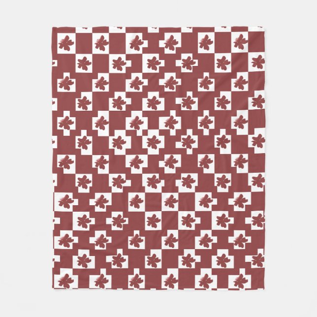 Silhueta de flores em padrão. fleecefilt (Framsidan)