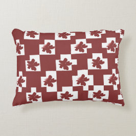 Silhueta de flores em padrão. prydnadskudde