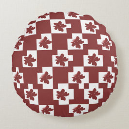 Silhueta de flores em padrão. rund kudde