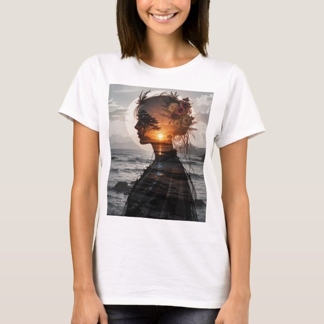 Silhueta Feminina T Shirt (Framsida)