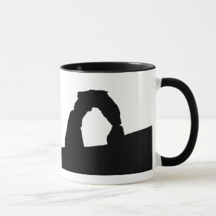 Silhuett av Delicate Arch -mugg Mugg