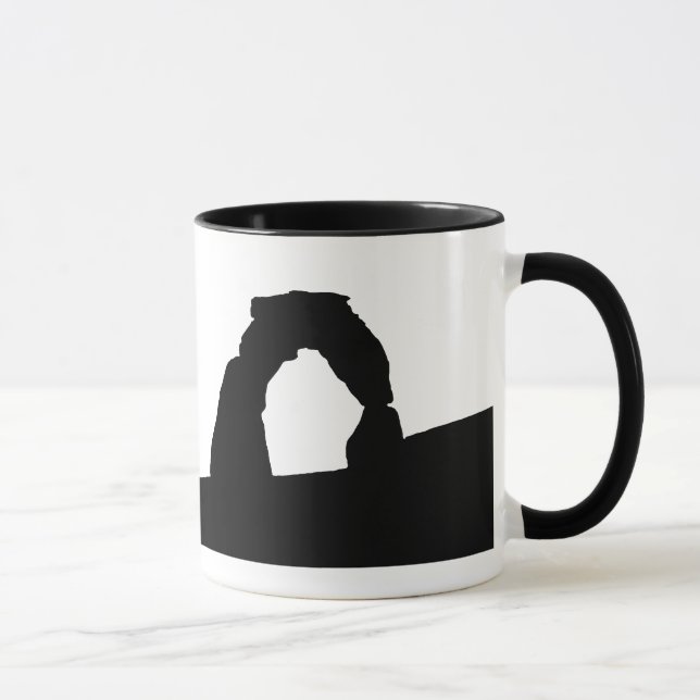Silhuett av Delicate Arch -mugg Mugg (Höger)