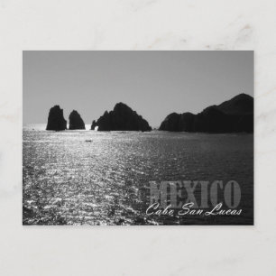 Silhuett av El Arco de Cabo San Lucas Vykort