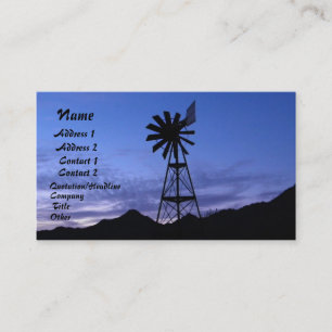 silhuett av en kvarn visitkort