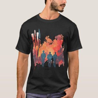 Silhuett av militära veteraner t shirt
