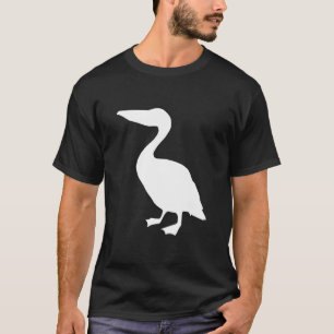 Silhuett av pelikan t shirt