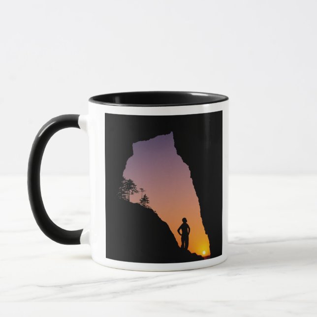 Silhuett av vandrare, Point of the Arches, Mugg (Vänster)