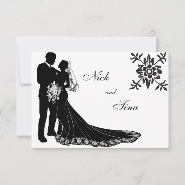 Silhuett Set #3 Inbjudningar (Framsida)