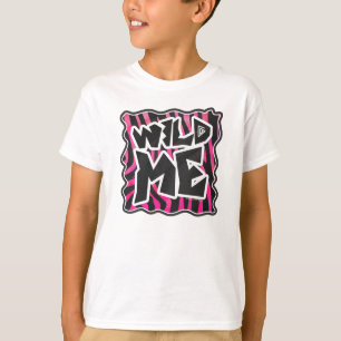 Silhuett Svart och varmgrosa randig T-shirt