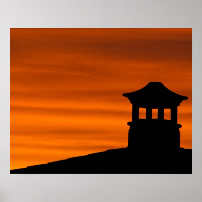 Silhuettad Pagod Poster (Framsidan)