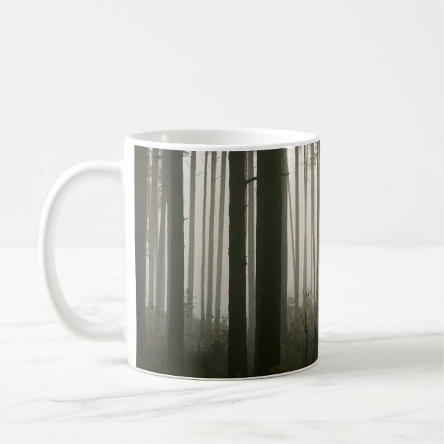 silhuetter av skogen och träd kaffemugg (Vänster)