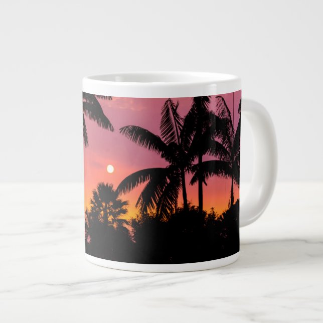 Silhuetterade palmer, Hawaii Jumbo Mugg (Framsida höger)