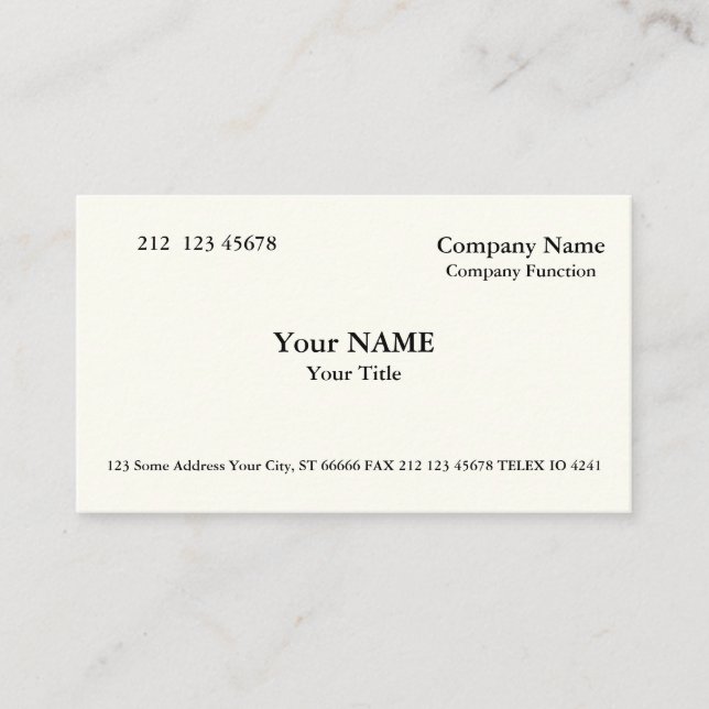 Silian Rail Bone Business Card Visitkort (Framsida)