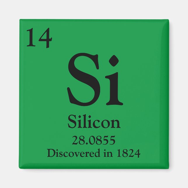 Silicon Periodic Bord Magnet (Framsidan)
