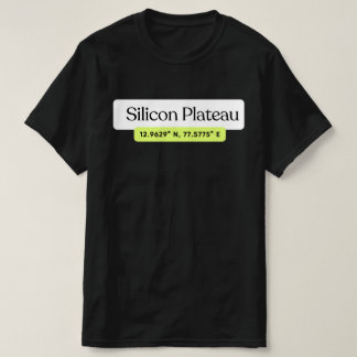 Silicon Plateau Bengaluru Coordinates T-Shirt 