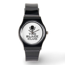 Silicone Black Klubb Watch w/Black logotyp