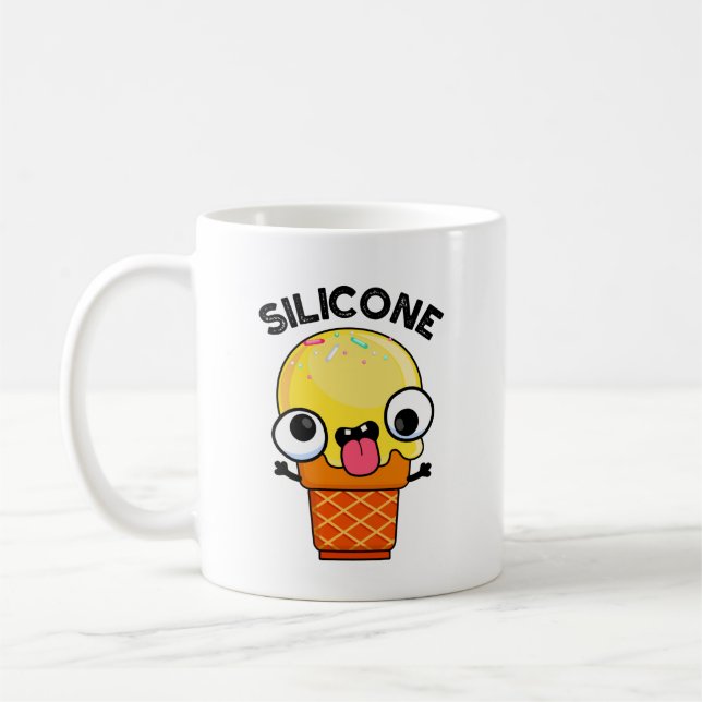 Silicone Funny Ice Cream Cone Pun Kaffemugg (Vänster)