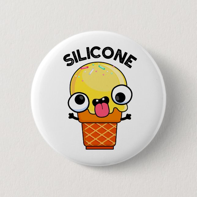 Silicone Funny Ice Cream Cone Pun Knapp (Framsida)