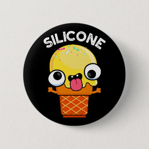 Silicone Funny Ice Cream Cone Pun Mörk BG Knapp