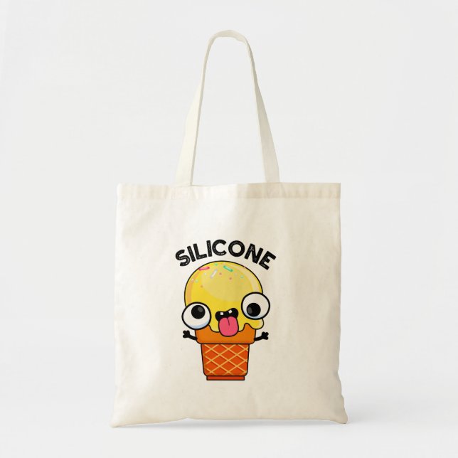 Silicone Funny Ice Cream Cone Pun Tygkasse (Framsidan)