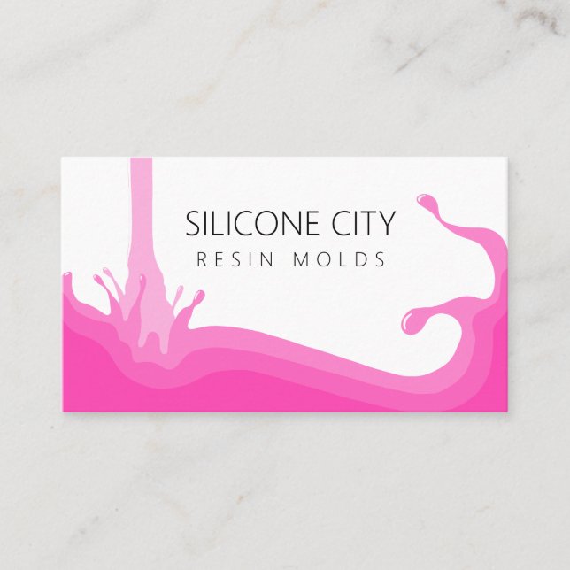 Silicone Resin Mold Visitkort (Framsida)