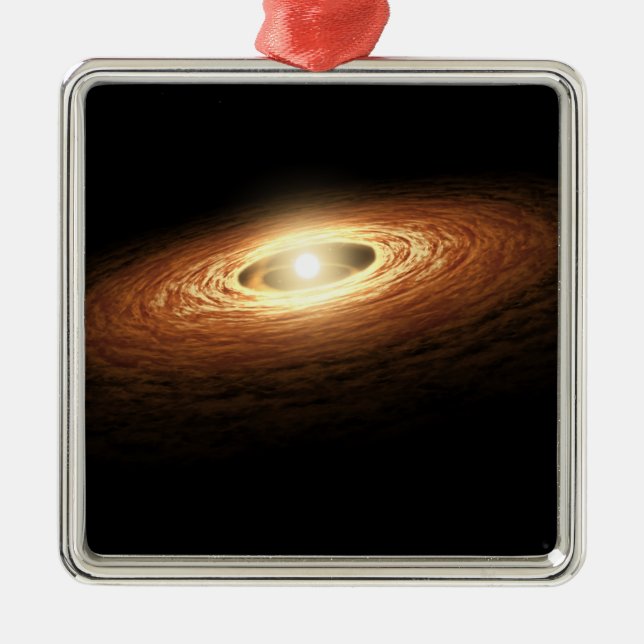 Silikakrystbildning Julgransprydnad Metall (Framsidan)