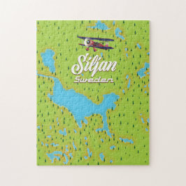 Siljan Sjö Sverige karta Pussel