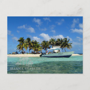 Silke Cayes på gläder spottar, Belize Vykort