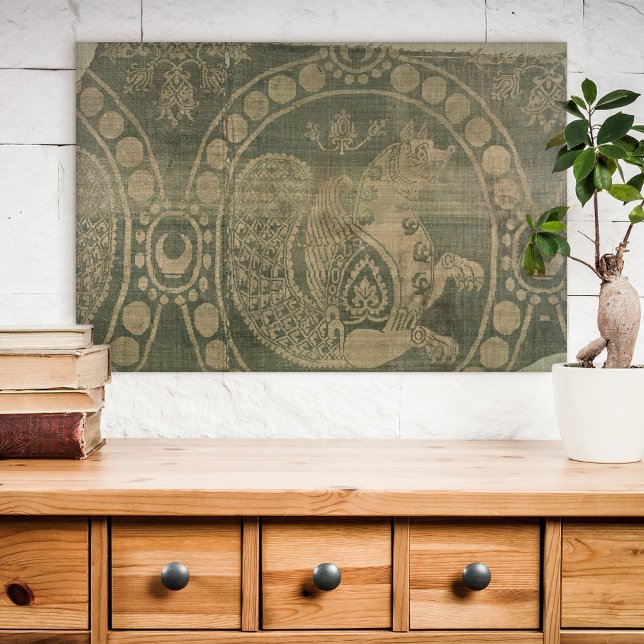 Silke-fragment som visar Senmurv Canvastryck (Skapare uppladdad)