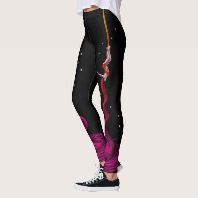 Silke konstnärer Fushia Fade Leggings (Vänster)