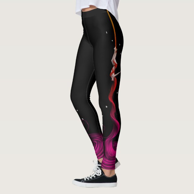 Silke konstnärer Fushia Fade Leggings (Vänster)