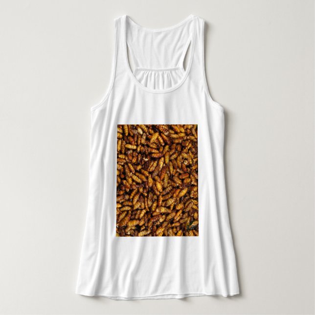Silke Mask, gift ... Thai Street Food Linne Med Racerback (Design framsida)