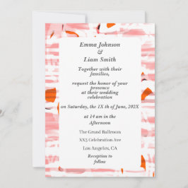 Silke-matttema pastel färg bröllopsinbjudan inbjudningar