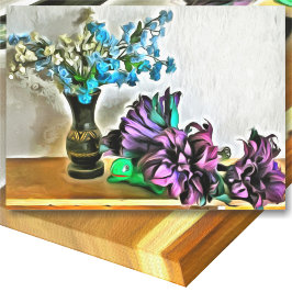 Silke och Maj Husk Flowers 2190 Art Canvastryck