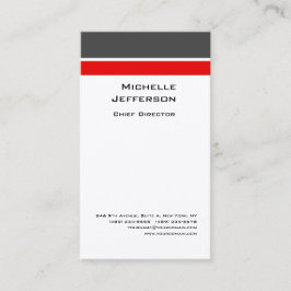 Silke Professionell Modern Grått Red White Visitkort