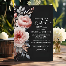 Silke Rosa Boho Peony Dusty Ro Möhippa Inbjudningar
