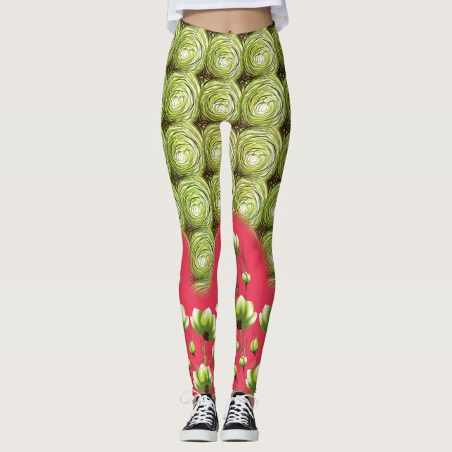 Silke, staplade och fjädrande delar | Luxe Fit Leggings (Framsida)
